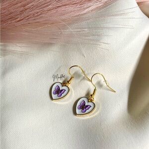 LAST ONE - Handmade Butterfly Earrings